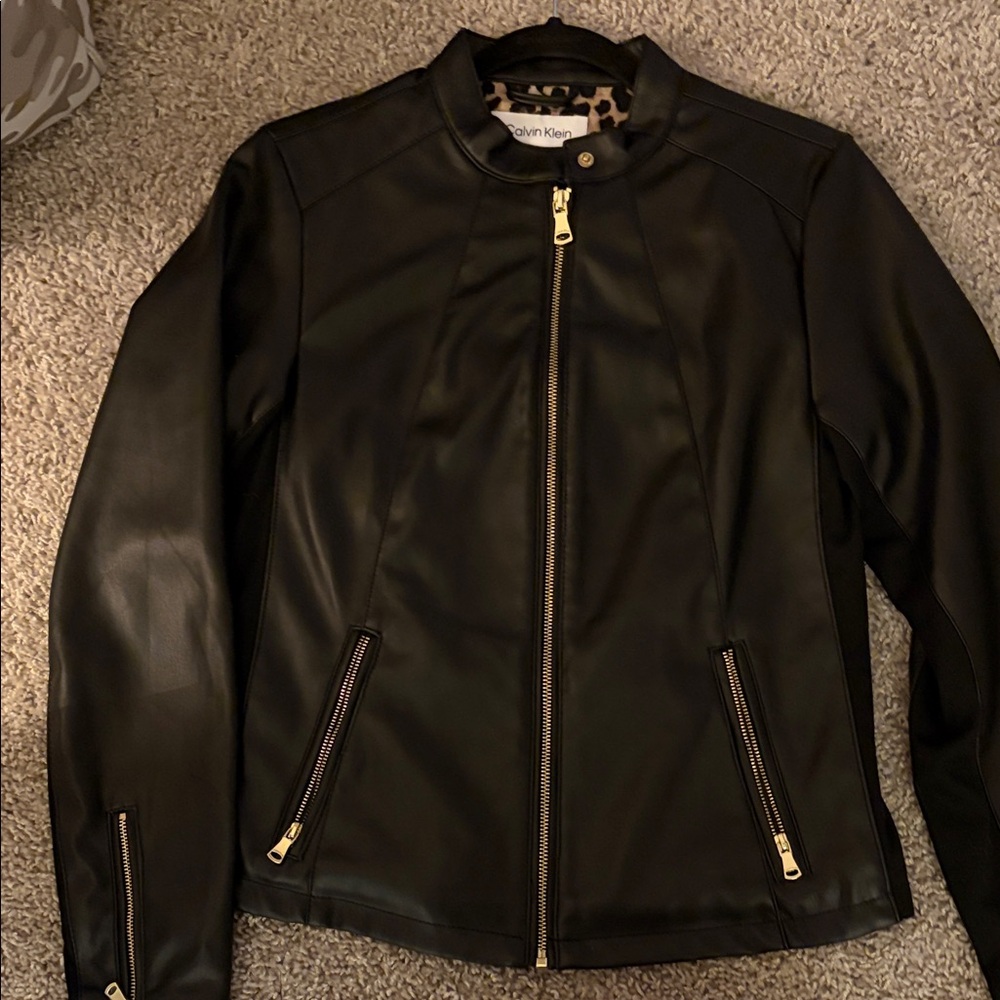 Calvin Klein Black Leather Jacket